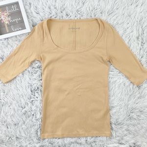 Everlane Pima Micro-Rib Scoop-Neck Tee XS !